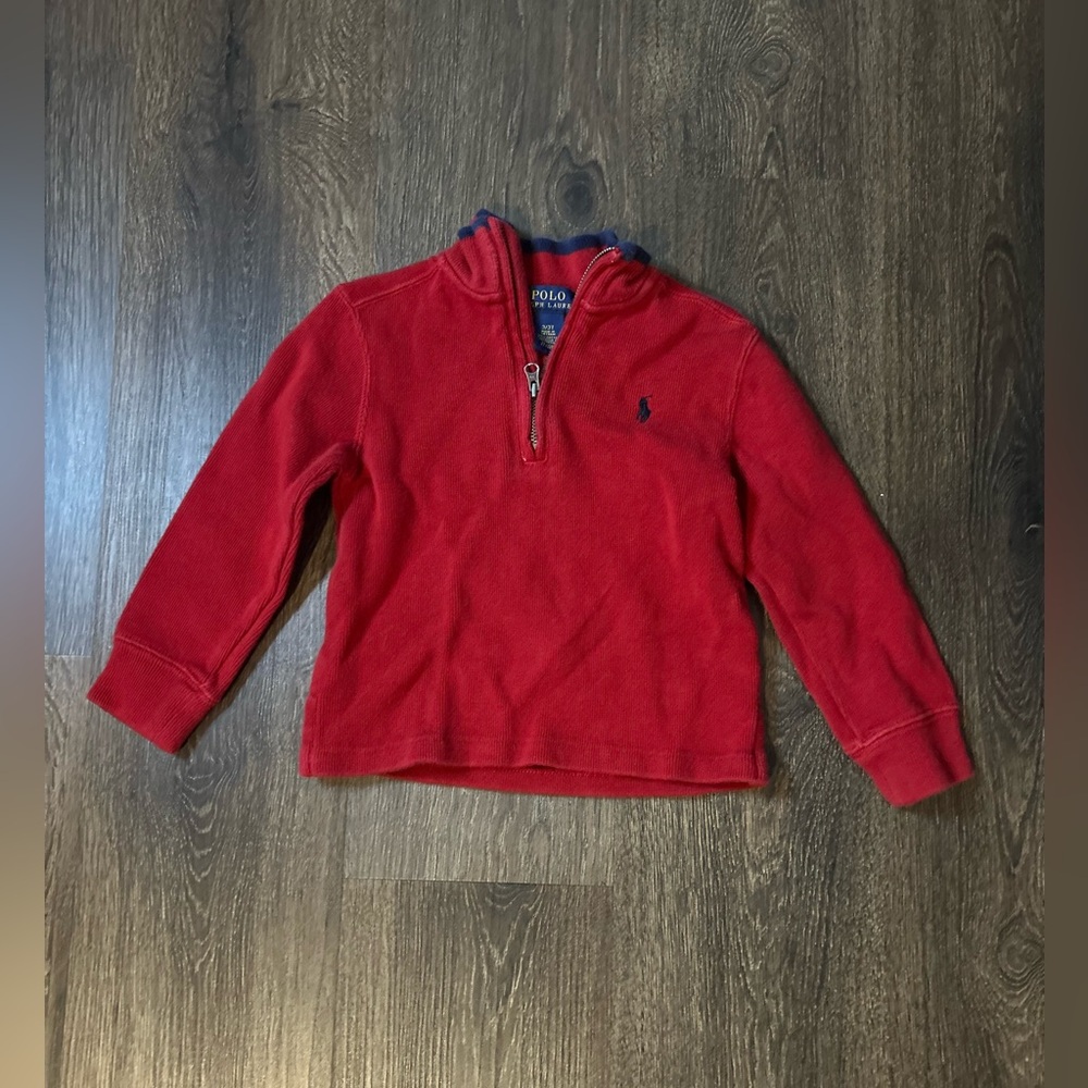 Toddler Boy Polo Ralph Lauren Quarter Zip Lightweight Sweater- size 3t